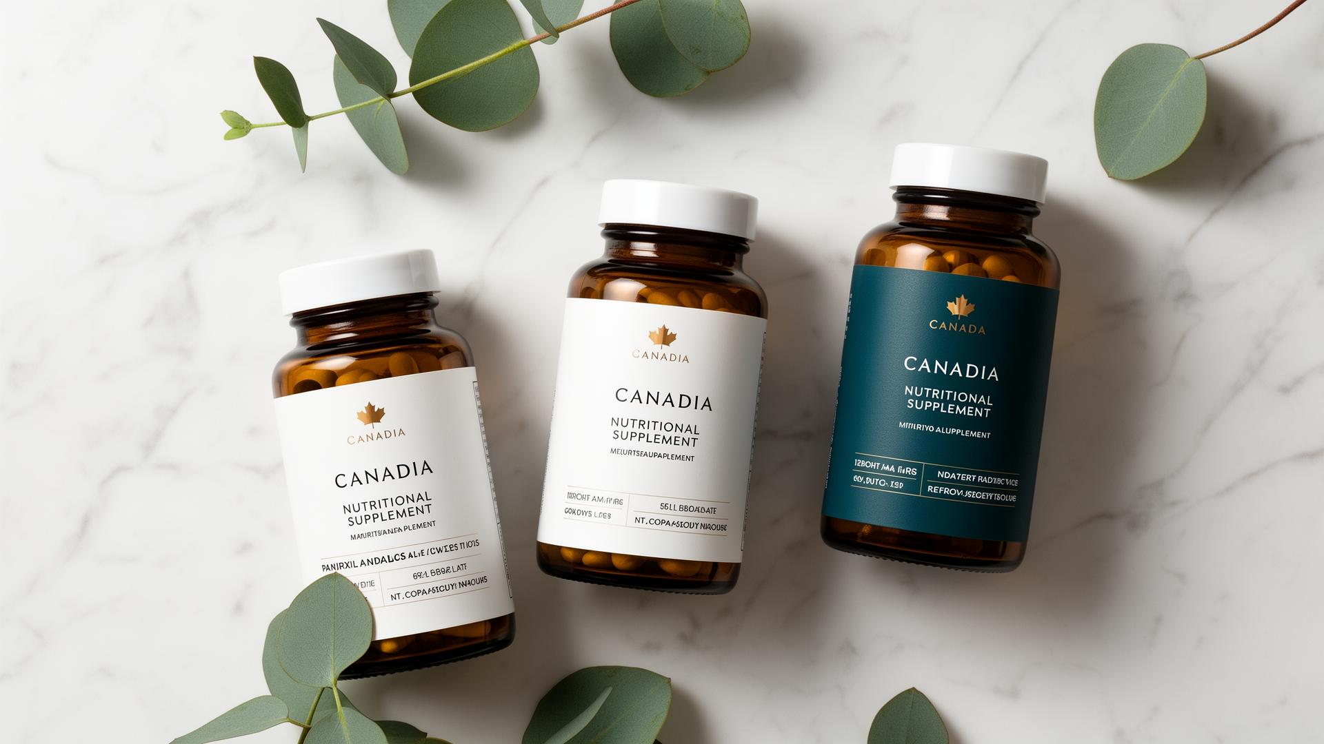 Premium Canadian-made supplement bottles by E.format